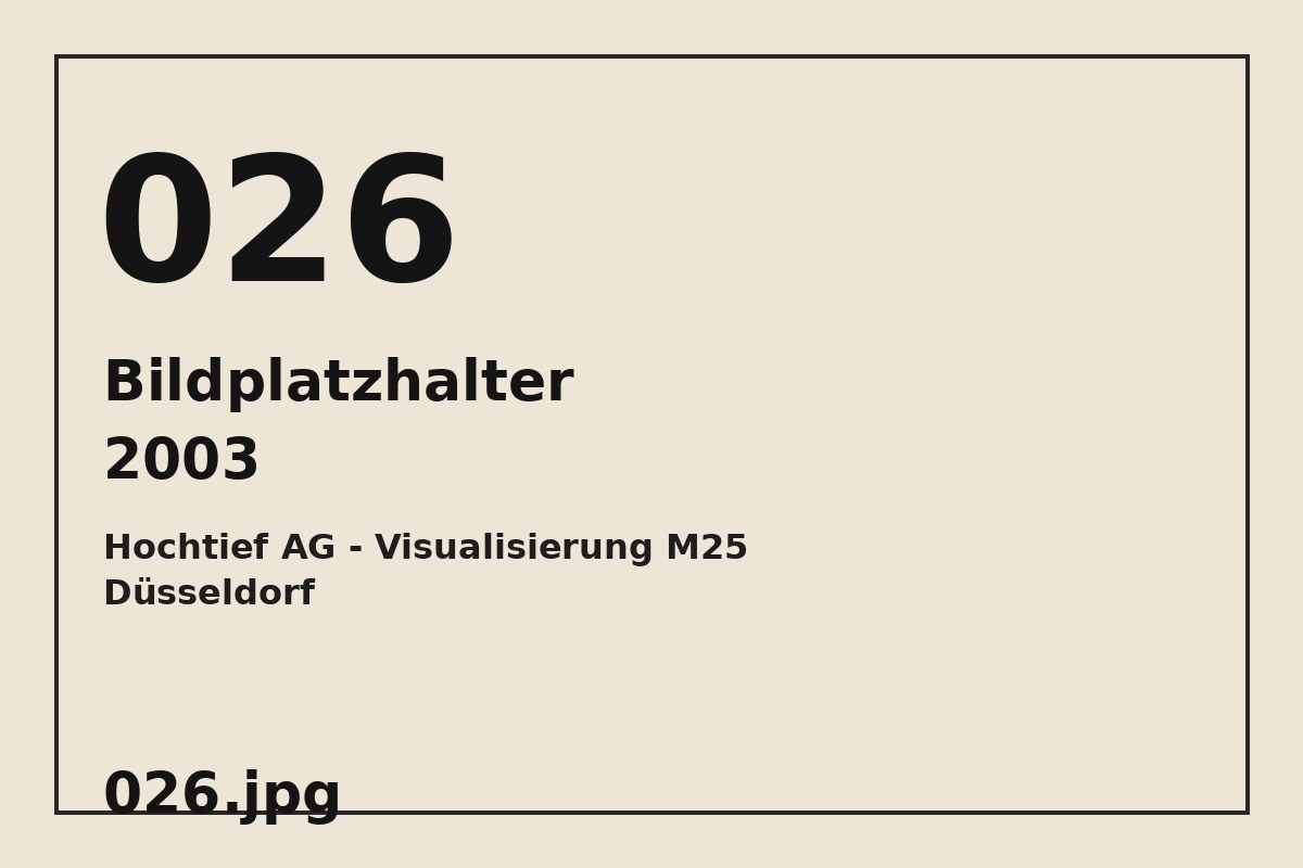 Bildplatzhalter 026.jpg für Hochtief AG - Visualisierung M25 Düsseldorf