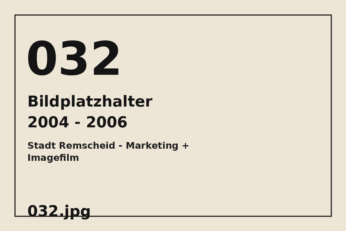 Bildplatzhalter 032.jpg für Stadt Remscheid - Marketing + Imagefilm