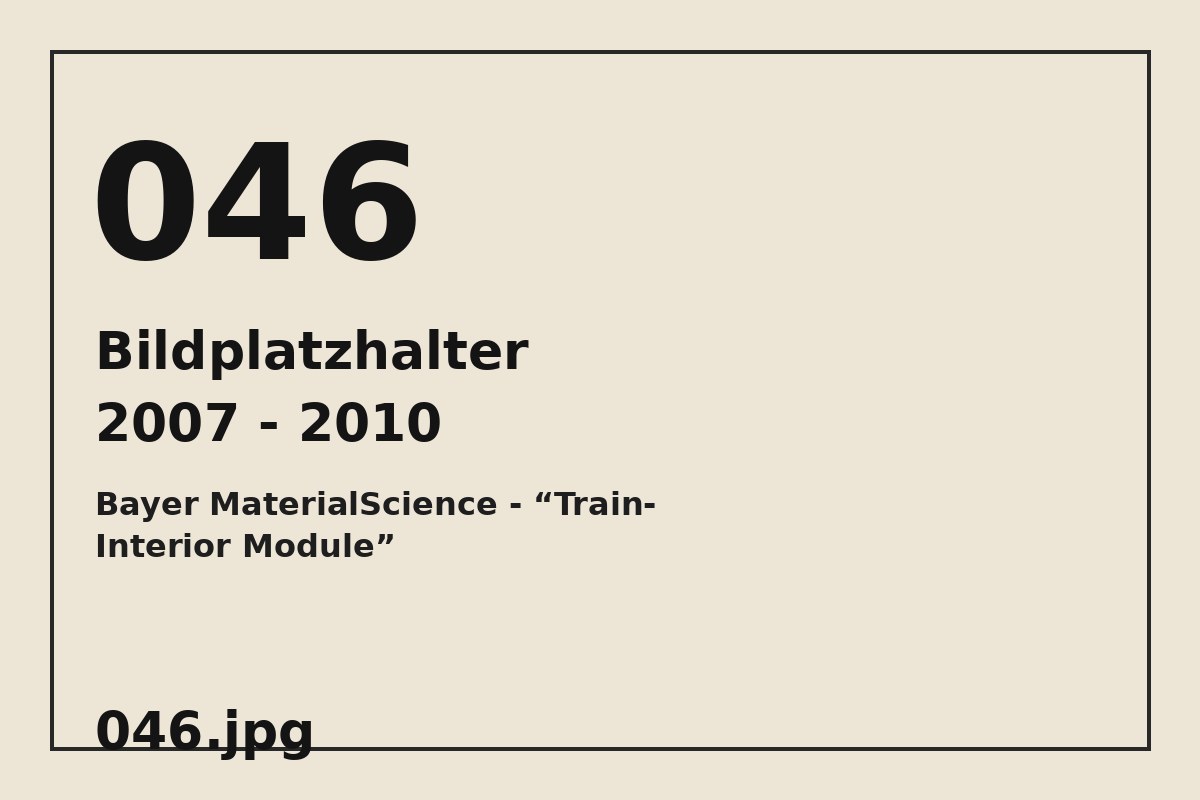 Bildplatzhalter 046.jpg für Bayer MaterialScience - “Train-Interior Module”