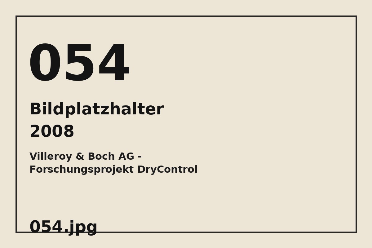 Bildplatzhalter 054.jpg für Villeroy & Boch AG - Forschungsprojekt DryControl
