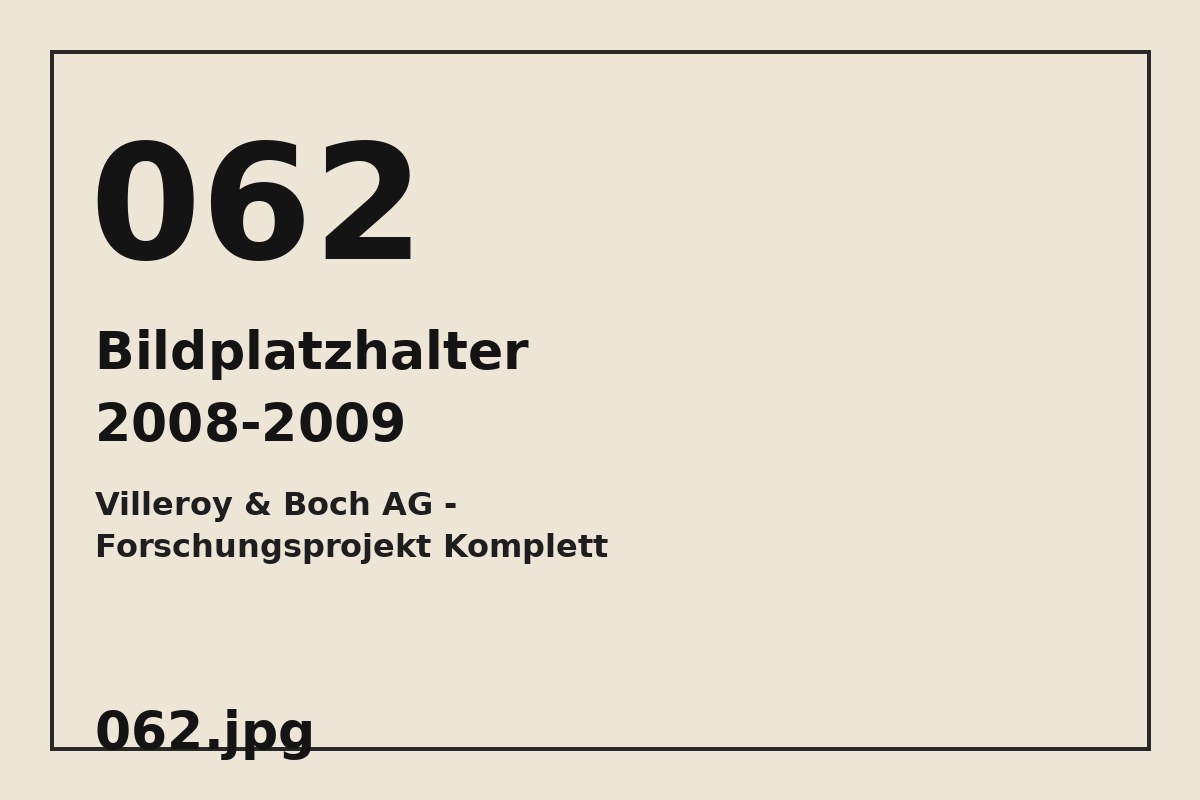Bildplatzhalter 062.jpg für Villeroy & Boch AG - Forschungsprojekt Komplett