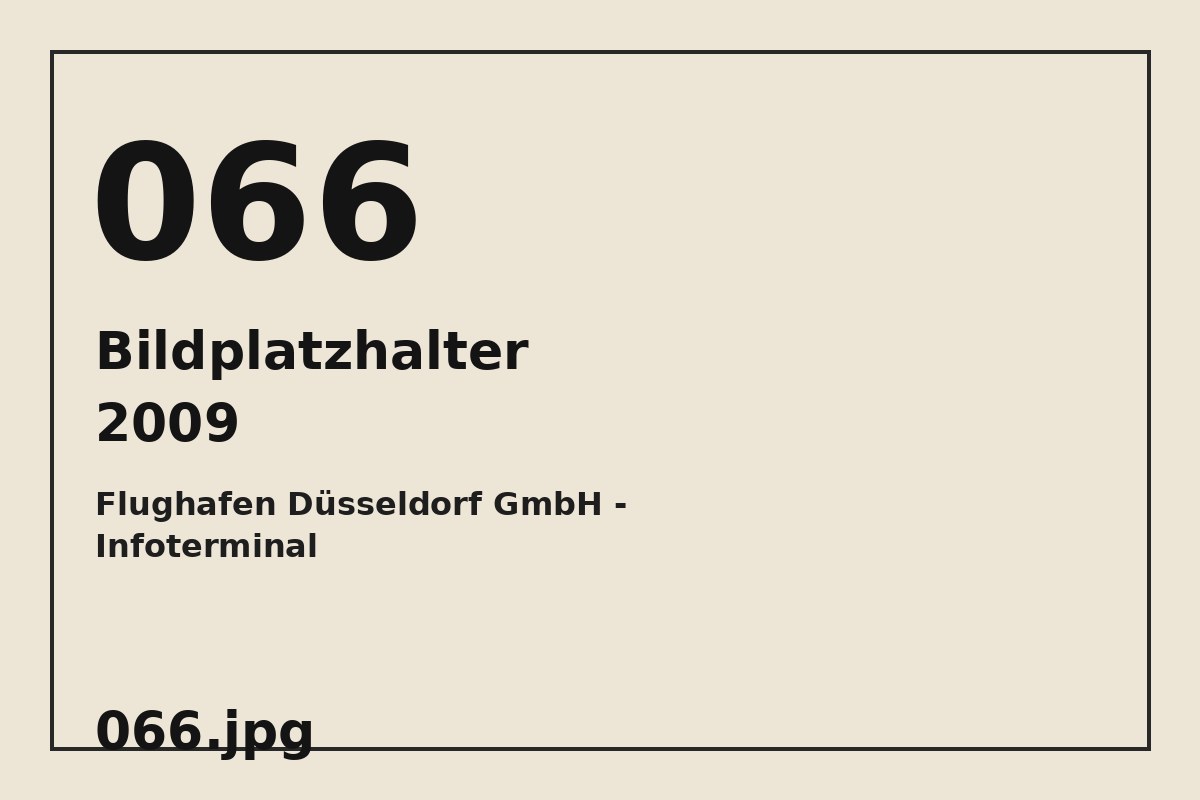 Bildplatzhalter 066.jpg für Flughafen Düsseldorf GmbH - Infoterminal