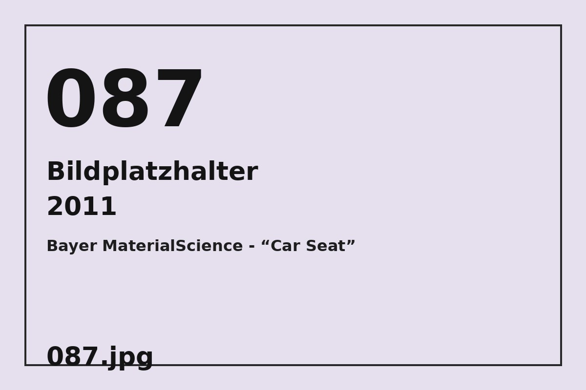Bildplatzhalter 087.jpg für Bayer MaterialScience - “Car Seat”