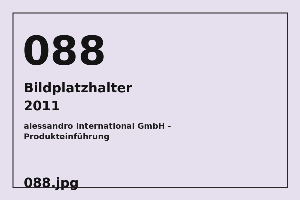 Bildplatzhalter 088.jpg für alessandro International GmbH - Produkteinführung