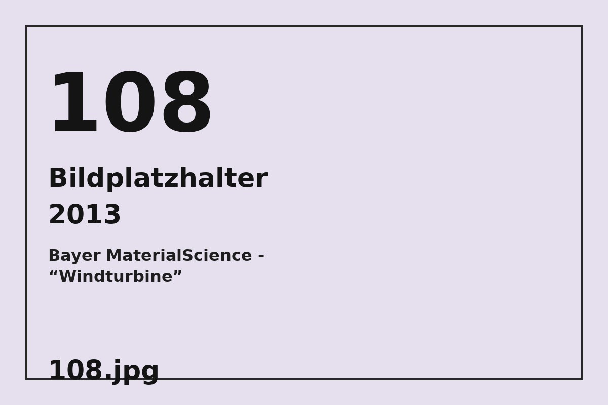 Bildplatzhalter 108.jpg für Bayer MaterialScience - “Windturbine”