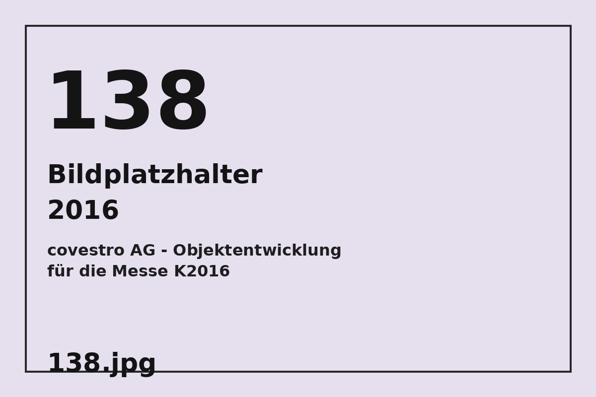 Bildplatzhalter 138.jpg für covestro AG - Objektentwicklung für die Messe K2016