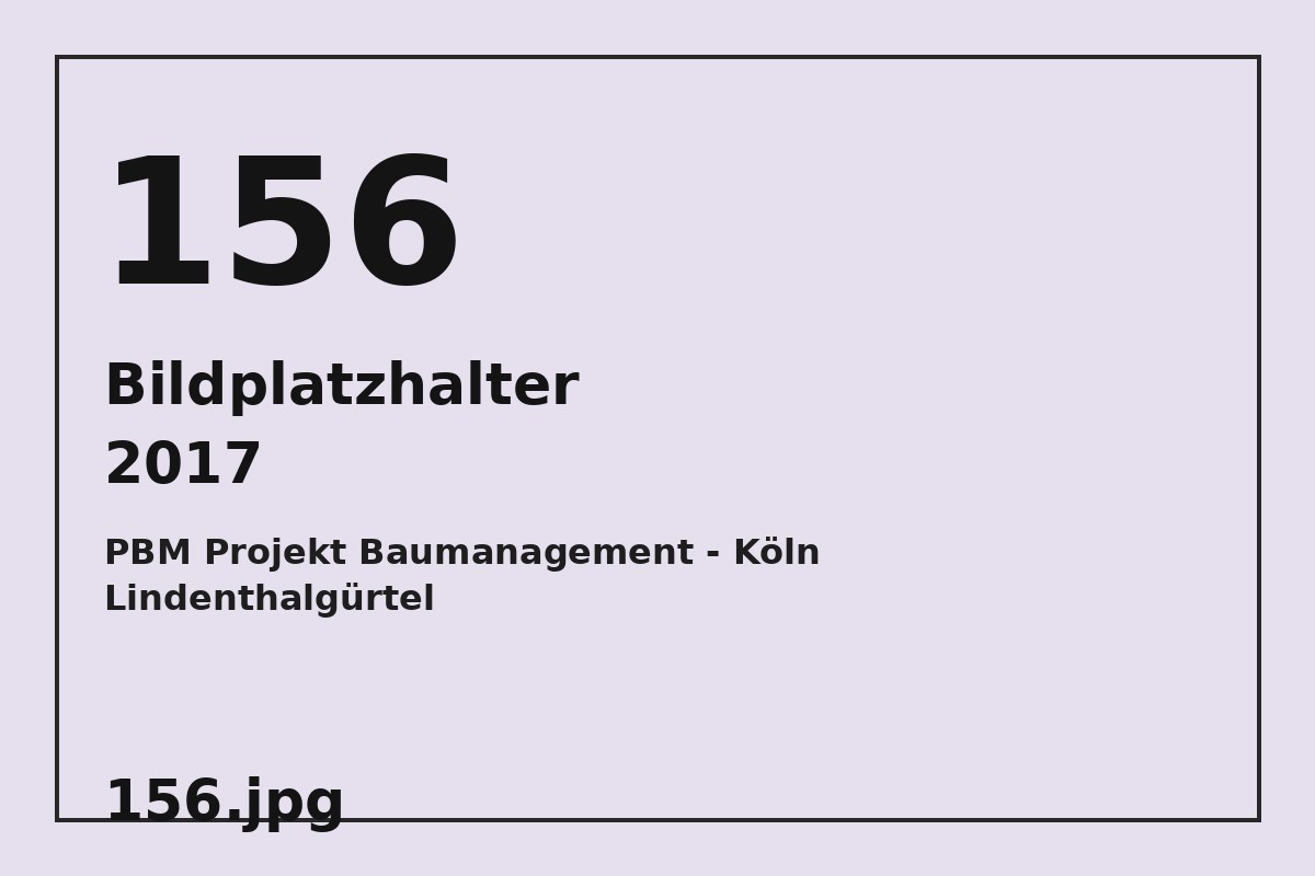 Bildplatzhalter 156.jpg für PBM Projekt Baumanagement - Köln Lindenthalgürtel