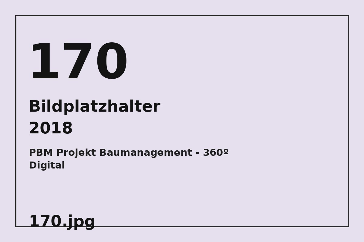 Bildplatzhalter 170.jpg für PBM Projekt Baumanagement - 360º Digital