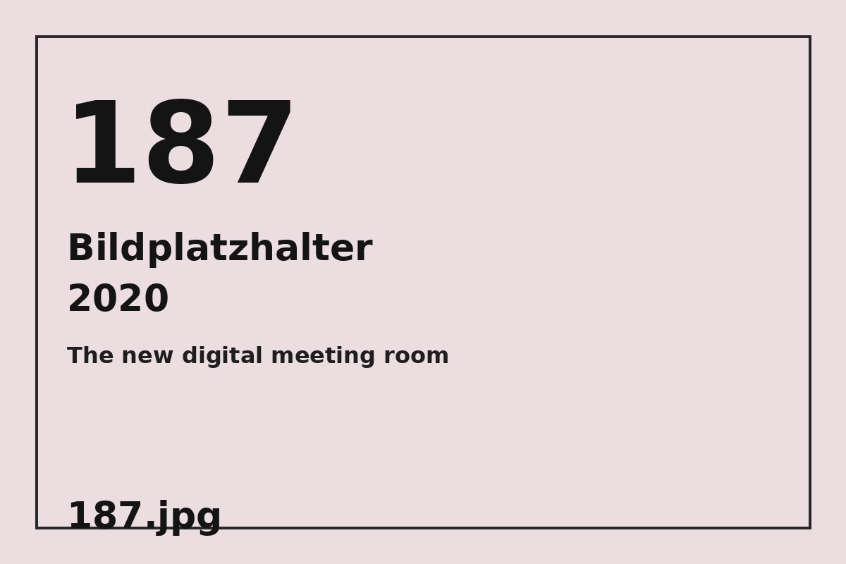 Bildplatzhalter 187.jpg für The new digital meeting room